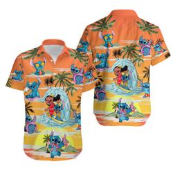 Lilo And Stitch Aloha Disney Summer Hawaiian Shirt Gift For Your Girlfriend Boyfriend Gift For Love Gift For Friend Best Valentine Present Holiday Gift