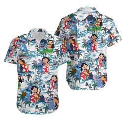 Lilo and Stitch Hawaiian Shirt Gift For Your Girlfriend Boyfriend Gift For Love Gift For Friend Best Valentine Present Holiday Gift