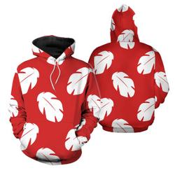 Lilo Hawaiian Floral Leaves Halloween Costumes Hoodie, Stitch Cosplay Costume