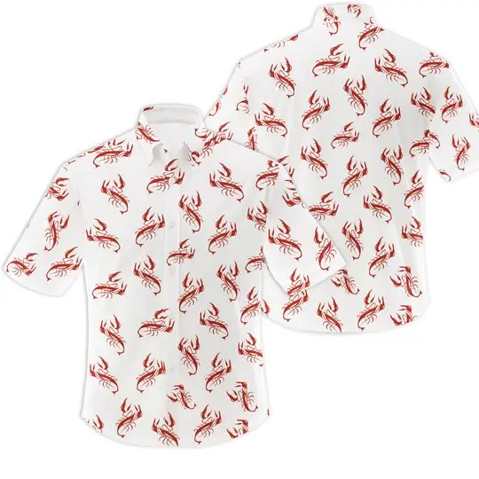 Lobster Kramer Seinfeld 3D Tropical Hawaiian Shirt Gift For Your Girlfriend Boyfriend Gift For Love Gift For Friend Best Valentine Present Holiday Gift