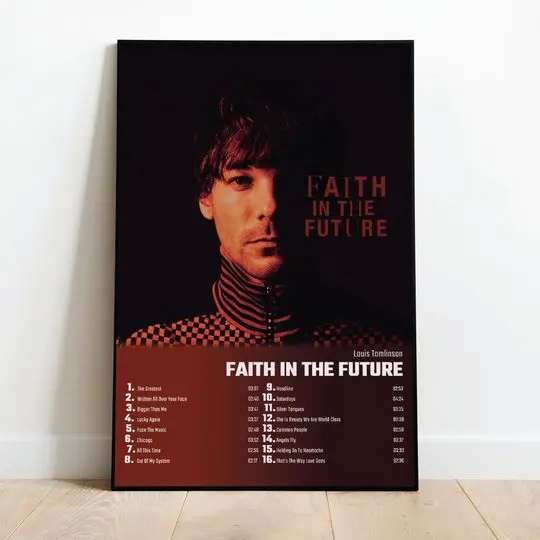 Louis Tomlinson - Faith in the Future | Album Cover Poster For Home Wall Art Meaningful Gift For Family Gift For Boyfriend Valentine Gift Birthday Gift Holiday Gift