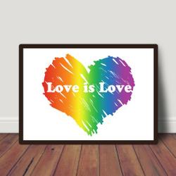 Love is Love Premium Matte Poster Meaningful Gift For Family Gift For Boyfriend Valentine Gift Birthday Gift Holiday Gift