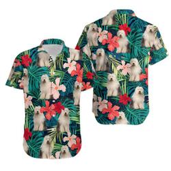 Love Old English Sheepdog Hawaiian Shirt Gift For Your Girlfriend Boyfriend Gift For Love Gift For Friend Best Valentine Present Holiday Gift