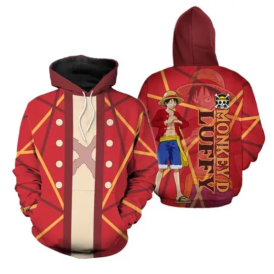 Luf-fy Cosplay Anime 3D Hoodie