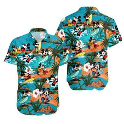 M.i.ck.ey Mouse Hawaiian Shirt, Summer Shirt, Hawaiian Shirt, Hawaiian Shirt Gift For Your Girlfriend Boyfriend Gift For Love Gift For Friend Best Valentine Present Holiday Gift