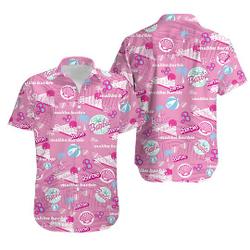 Malibu Beach Barbie Hawaiian Shirt, Hawaiian Pink Barbie Los Angeles Gift For Your Girlfriend Boyfriend Gift For Love Gift For Friend Best Valentine Present Holiday Gift