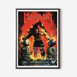MANOWAR (Poster) Louder Than Hell Meaningful Gift For Family Gift For Boyfriend Valentine Gift Birthday Gift Holiday Gift