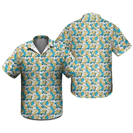 Many Faces of Donald Duck Disney Hawaiin Shirt Gift For Your Girlfriend Boyfriend Gift For Love Gift For Friend Best Valentine Present Holiday Gift