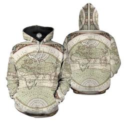 Map Europe Culture World Hoodie 3D