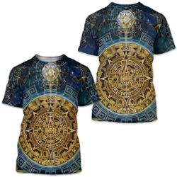 Aztec Mexico Unisex 3D Shirt Meaningful Gift For Family Gift For Boyfriend Valentine Gift