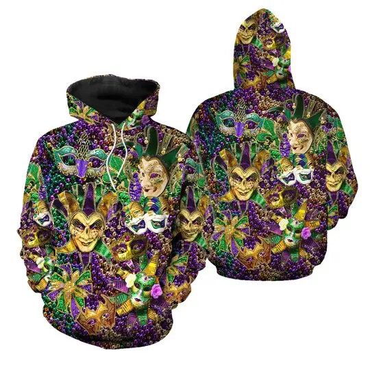 Mardi Gras Hoodie For Men Women, Mardi Gras Festival Shirts, Mardi Gras Zip Up Hoodie