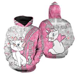 Marie The Aristocats Pink 3D Hoodie