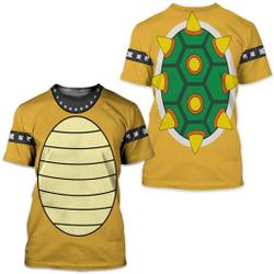 Mario Bowser Cosplay Costume 3D T Shirt Meaningful Gift For Family Gift For Boyfriend Valentine Gift