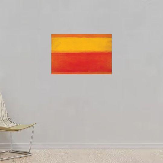 Mark Rothko | Orange and Yellow Poster Meaningful Gift For Family Gift For Boyfriend Valentine Gift Birthday Gift Holiday Gift