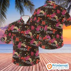 Maroon 5 Button Up Shirts, Maroon 5 Band Hawaiian Shirts Gift For Your Girlfriend Boyfriend Gift For Love Gift For Friend Best Valentine Present Holiday Gift