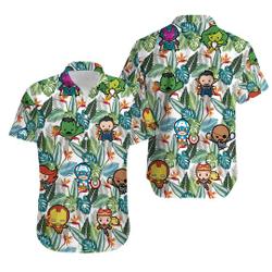 Marvel Avengers Hawaiian Shirt Gift For Your Girlfriend Boyfriend Gift For Love Gift For Friend Best Valentine Present Holiday Gift