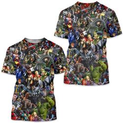 Marvel Characters Match T-shirt 3D Meaningful Gift For Family Gift For Boyfriend Valentine Gift