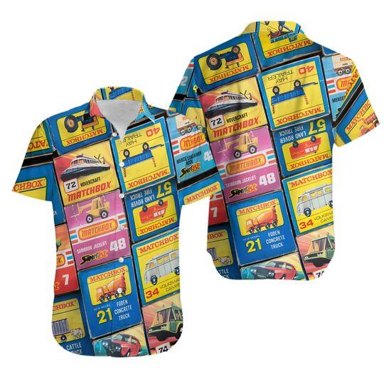 Matchbox Cars Hawaiian Shirt Vintage Hawaiian Shirt Gift For Your Girlfriend Boyfriend Gift For Love Gift For Friend Best Valentine Present Holiday Gift