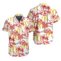 Mcdonald Tropical Flower Aloha Hawaiian Shirt Gift For Your Girlfriend Boyfriend Gift For Love Gift For Friend Best Valentine Present Holiday Gift