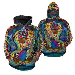 MEDITATING RAFIKI 3D Hoodie