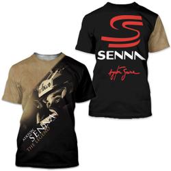 Mens 3D T-shirt Ayrton SENNA THE LEGEND Meaningful Gift For Family Gift For Boyfriend Valentine Gift