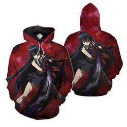 Men's Akame Ga Kill Sweatshirt Tops Anime Printing Casual Hoodie