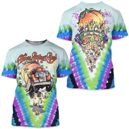 Men's Allman Bros Allman Bros 3D All Over Print T-Shirt Meaningful Gift For Family Gift For Boyfriend Valentine Gift
