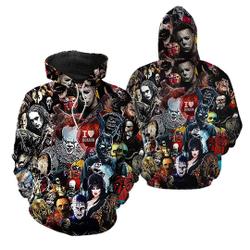 Men's Horror Hoodies 3D Print Pullover Hooded