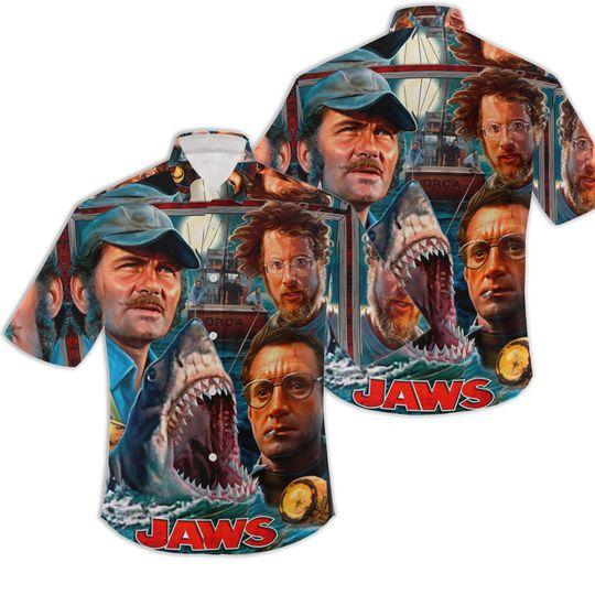Jaws of Liberty Sky Blue Hawaiian Shirt Gift For Your Girlfriend Boyfriend Gift For Love Gift For Friend Best Valentine Present Holiday Gift