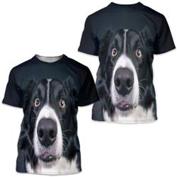 Men's Unisex Tee T shirt 3D Print Dog Graphic Prints Animal Plus Size Print Meaningful Gift For Family Gift For Boyfriend Valentine Gift