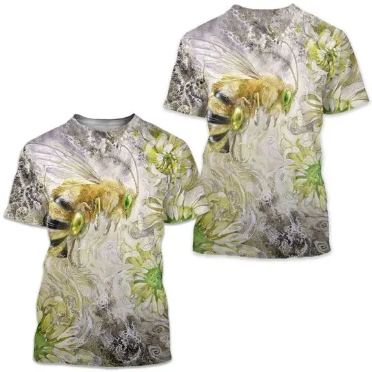 Men's Unisex Tee T shirt 3D Print Graphic Prints Bee Animal Meaningful Gift For Family Gift For Boyfriend Valentine Gift
