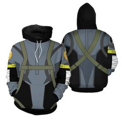 Metal Gear Solid V Ground Zeroes Big Boss Mgs 3D Hoodie