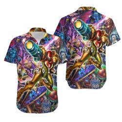 Metroid Dread 3D All Over Printed Hawaiian Shirt Gift For Your Girlfriend Boyfriend Gift For Love Gift For Friend Best Valentine Present Holiday Gift