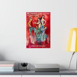 Metropolitan Opera Opening 1966 Premium Matte Vertical Poster Meaningful Gift For Family Gift For Boyfriend Valentine Gift Birthday Gift Holiday Gift