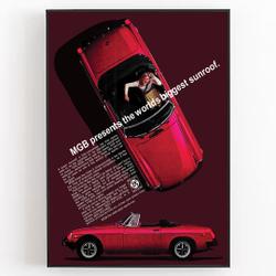 MG MGB Premium Matte Vertical Poster Meaningful Gift For Family Gift For Boyfriend Valentine Gift Birthday Gift Holiday Gift
