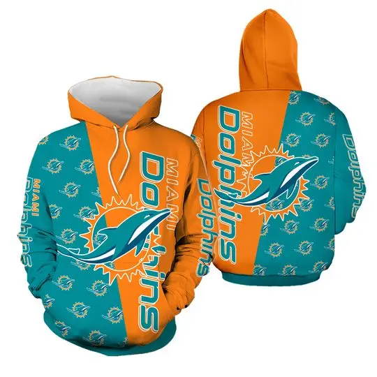 Miami Dolphins 3D Hoodie