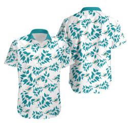 Miami Dolphins Hawaiian Shirt Limited Edition Leaves Summer Hawaiian Shirt Gift For Your Girlfriend Boyfriend Gift For Love Gift For Friend Best Valentine Present Holiday Gift