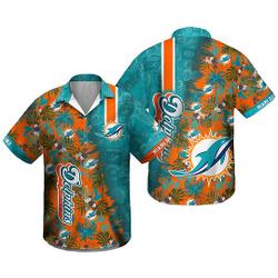 Miami Dolphins Summer Hawaiian Shirt Gift For Your Girlfriend Boyfriend Gift For Love Gift For Friend Best Valentine Present Holiday Gift