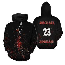 Michael Jordan 23 Jump Shot Hoodie 3D, The Goat Basketball Lover Hoodie