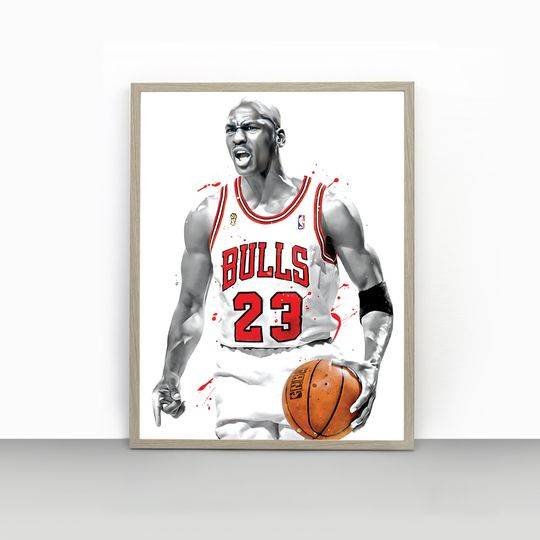 Michael Jordan Chicago Poster Meaningful Gift For Family Gift For Boyfriend Valentine Gift Birthday Gift Holiday Gift