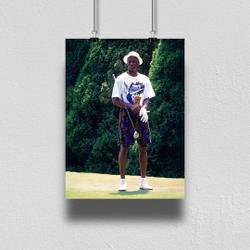 Michael Jordan Golfing Vintage MJ Premium Matte Vertical Poster Meaningful Gift For Family Gift For Boyfriend Valentine Gift Birthday Gift Holiday Gift