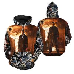 Michael Myers Halloween Horror Movie 3D Hoodie