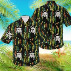 Micheal_Myer Horror Aloha Summer Vacation Hawaiian Shirt Gift For Your Girlfriend Boyfriend Gift For Love Gift For Friend Best Valentine Present Holiday Gift