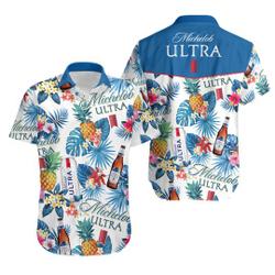 Michelob Ultra Beer Summer Hawaiian Shirt Gift For Your Girlfriend Boyfriend Gift For Love Gift For Friend Best Valentine Present Holiday Gift