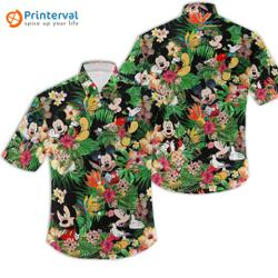 Mickey Aloha Hawaiian Shirt, Hawaii Aulani Disney Summer Button Up Shirt Gift For Your Girlfriend Boyfriend Gift For Love Gift For Friend Best Valentine Present Holiday Gift