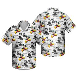 Mickey Disneyland Comic 3D All Over Print Hawaiian Shirt Gift For Your Girlfriend Boyfriend Gift For Love Gift For Friend Best Valentine Present Holiday Gift