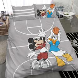 Mickey & Donald DN Bedding Set Gift For Your Girlfriend Boyfriend Gift For Love Gift For Friend Best Valentine Present Holiday Gift