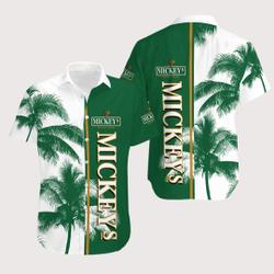 Mickey Fine Malt Liquor Palm Tree Summer Beach Hawaiian Shirt Gift For Your Girlfriend Boyfriend Gift For Love Gift For Friend Best Valentine Present Holiday Gift