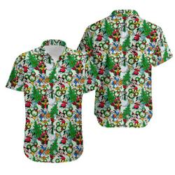 Mickey & Friends Christmas Decorations Disney Christmas Hawaiins Shirt Gift For Your Girlfriend Boyfriend Gift For Love Gift For Friend Best Valentine Present Holiday Gift