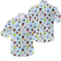 Mickey & Friends Easter Eggs Disney Hawaiin Shirt Gift For Your Girlfriend Boyfriend Gift For Love Gift For Friend Best Valentine Present Holiday Gift